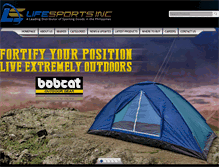Tablet Screenshot of lifesportsinc.com